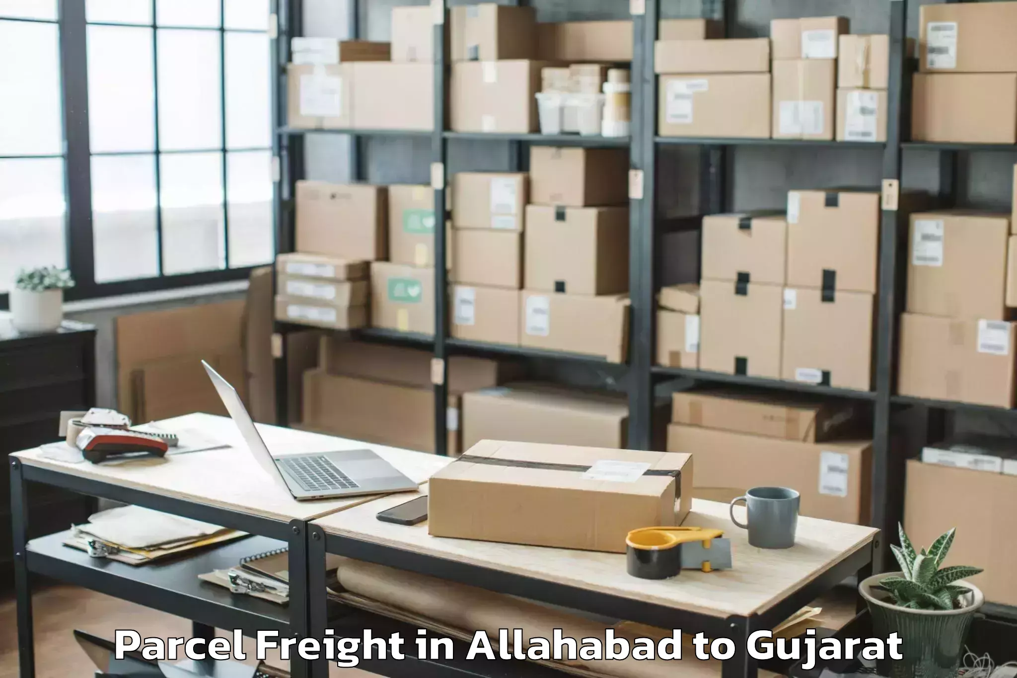 Allahabad to Kotda Sangani Parcel Freight Booking